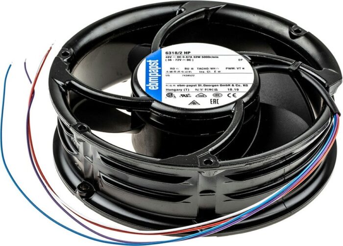 8035596997 Вентилятор Ebmpapst 6318/2HP 48V DC 670mA 32W 4pin 170x51 () Hirschmann — изображение 3