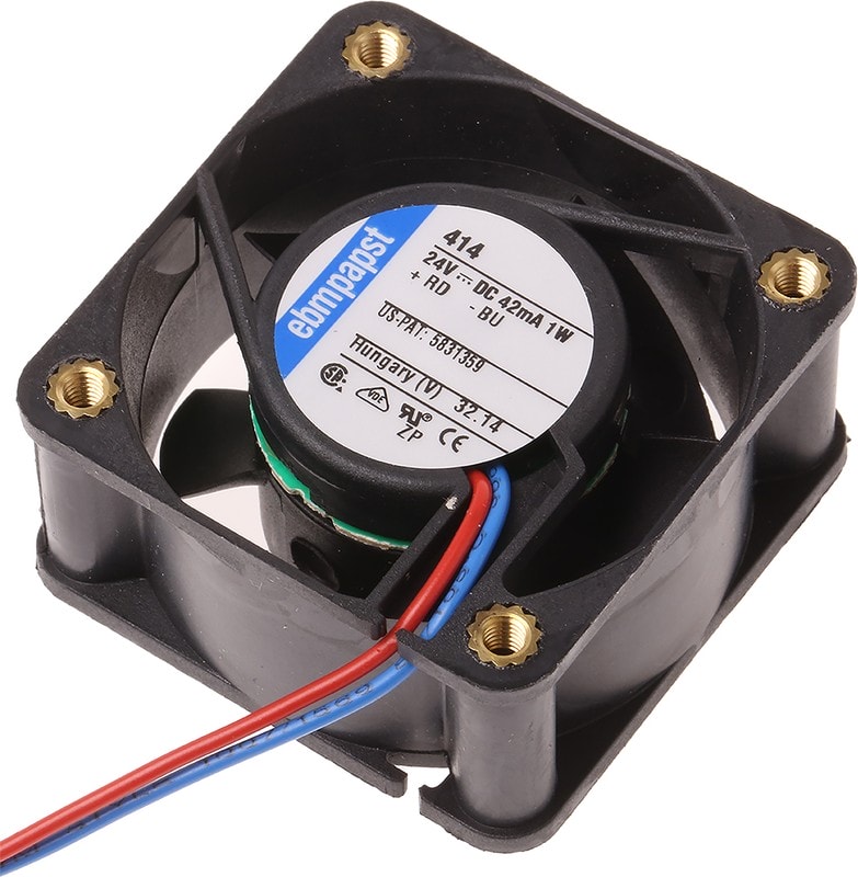 doc023867279 8010887561 414-RS0, 400 Series Axial Fan, 24 V dc, DC Operation, 10m³/h, 1W, 40 x 40 x 20mm Hirschmann — изображение 1