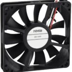 8016294934 08015SS-24L-AA-00, DC Axial Fan, 24 V, Square, 80 mm, 15 mm, Sleeve Bearing, 26.8 CFM Hirschmann