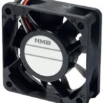8008530052 06020SA-24M-EA-00, DC Fans Tubeaxial Fan, 60x60x20mm, 24VDC, 16.6CFM, Flange Mount, Ball, Lead Wires Hirschmann