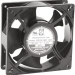 8002219948 OD127AP-24HTB, DC Fan Ball Bearing 24V 0.58A 3350RPM 140CFM 48dB Flange Mount Hirschmann