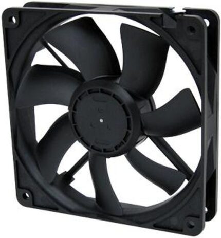 8016784460 11925SA-12N-EA-D0, DC Axial Fan, 12 V, Square, 119 mm, 25 mm, Ball Bearing, 91.1 CFM Hirschmann