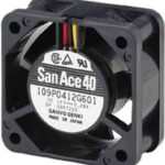 8013282546 Вентилятор Sanyo Denki 109P0405J601 40X20MM 5VDC 2.3W 0.460A 3pin Hirschmann