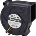 8005415060 109BD24HC2, Blowers & Centrifugal Fans DC Blower, 76x30mm, 24VDC, Tachometer Hirschmann