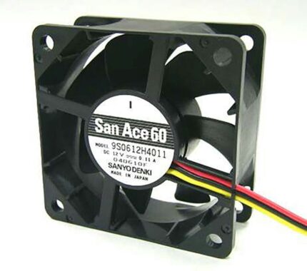 8017089354 9S0612H401, 9S Series Axial Fan, 12 V dc, DC Operation, 34.8m³/h, 1.32W, 110mA Max, 60 x 60 x 25mm Hirschmann