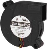 8006507663 109BC24GC7-1, Blowers & Centrifugal Fans DC Blower, 52x15mm, 24VDC, Tachometer Hirschmann