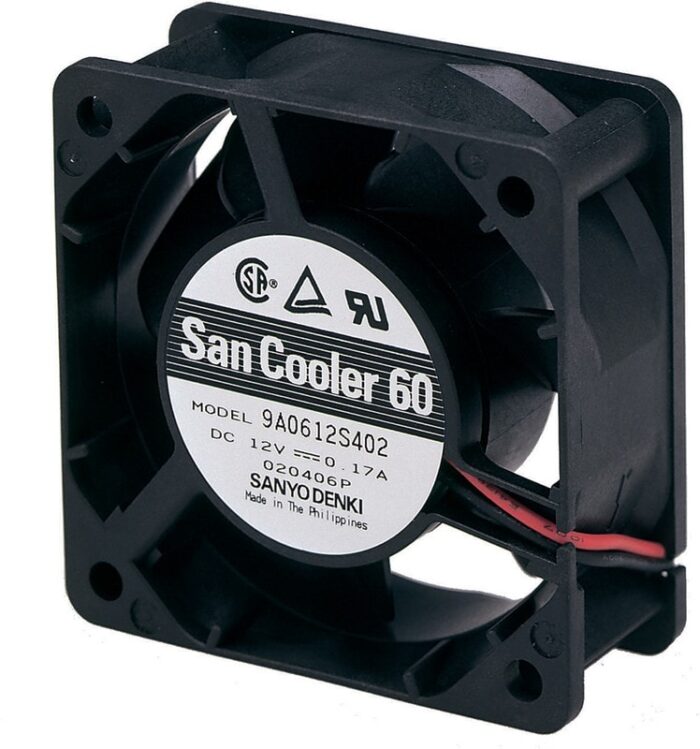 8006073737 9A0612G4011, Fan Tubeaxial 12VDC Square - 60mm L x 60mm H Ball 27.6 CFM (0.773m³/min) 3 Wire Leads Hirschmann — изображение 2