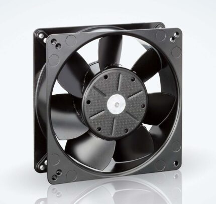 8009482429 5212N/2HH, 5200 N Series Axial Fan, 12 V dc, DC Operation, 340m³/h, 19W, 1.58A Max, IP20, 127 x 127 x 38mm Hirschmann