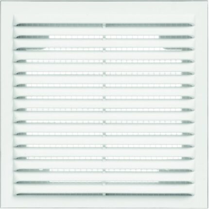 8017122732 Решетка вентиляционная вытяжная 190x290 материал АВS- пластик белая Серия 1929В Hirschmann