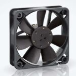 8168386585 612F/2L-640,DC Axial Fan, 12 V, Square, 60 mm, 15 mm, Sintec Bearing, 9.9 CFM Hirschmann