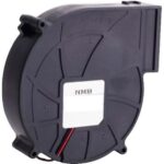 8005882515 14539GA-12N-AA-00, Fan Blower 12VDC Square/Rounded - 145mm L x 145mm H Ball 51.2 CFM (1.43m³/min) 2 Wire Leads Hirschmann