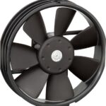 8014518879 4412FGPR-203, 4400 F Series Axial Fan, 12 V dc, DC Operation, 120m³/h, 1.9W, 200mA Max, 127 (Dia.) x 26.4mm Hirschmann
