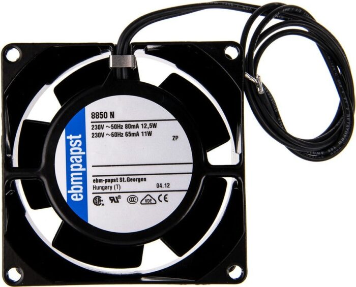 8035598773 Вентилятор Ebmpapst 8850N 230V 12.5W 80x80x38 - компактный AC Hirschmann — изображение 7