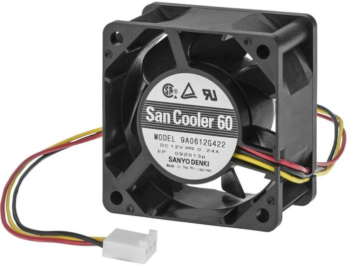 8014538544 9A0612G422, Axial Fan, 12 V dc, DC Operation, 27.6cfm, 2.88W, 240mA Max, 60 x 60 x 25mm Hirschmann — изображение 2