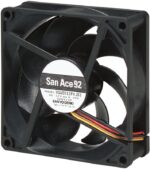8006939300 9GA0912P4J031, Fan Tubeaxial 12VDC Square - 92mm L x 92mm H Ball 77.7 CFM (2.18m³/min) 4 Wire Leads Hirschmann