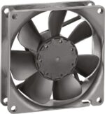 8009611944 8414N/2GM, 8400 N Series Axial Fan, 24 V dc, DC Operation, 58m³/h, 1.4W, 80 x 80 x 25mm Hirschmann — изображение 3
