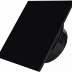 8013490072 Вытяжной бесшумный вентилятор для ванной Mmotors ММР 100 стекло черный глянец, тонкий 0788 Hirschmann