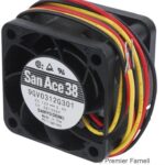 8049705594 Вентилятор Sanyo Denki San Ace 38 9GV0312G301 12V DC 0.4A 38X28 3pin Hirschmann