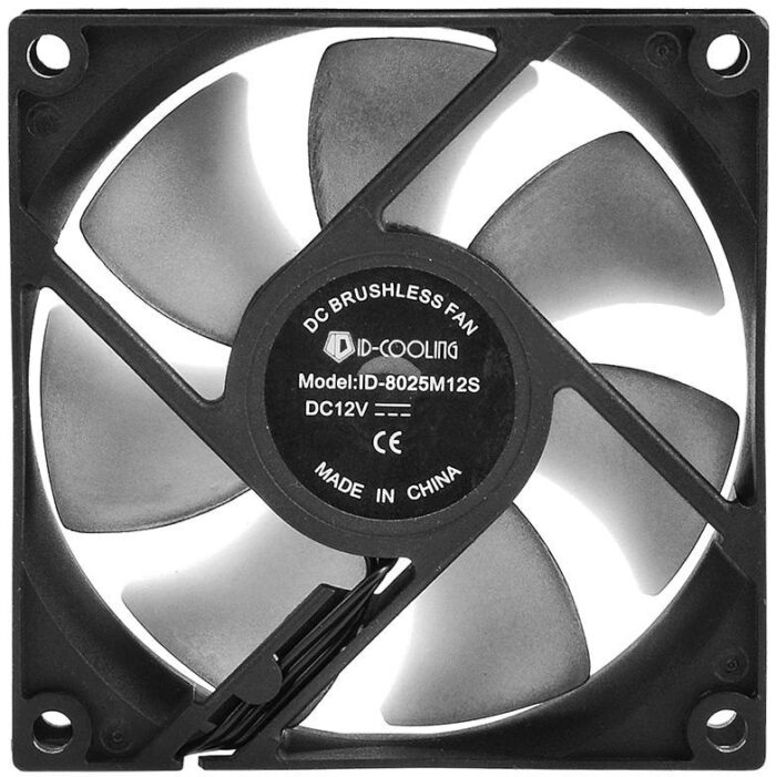 8013748506 Вентилятор ID-COOLING NO-8025-SD 80мм, 3-pin, 2000об/мин, 21 дБ, черный, Ret Hirschmann — изображение 10