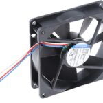 8014587930 3412N/2, 3400 N Series Axial Fan, 12 V dc, DC Operation, 84m³/h, 2.2W, 183mA Max, 92 x 92 x 25mm Hirschmann