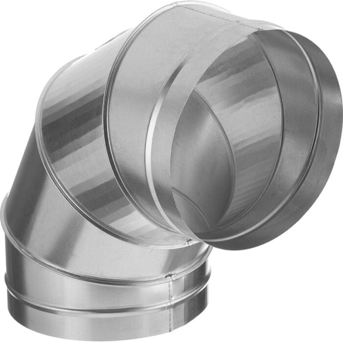 8017893481 Отвод оцинкованный 90 градусов для воздуховодовов 200 мм 2248240003575 Hirschmann — изображение 2