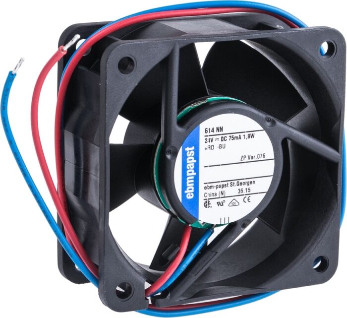 8010955523 Вентилятор Ebmpapst 614 NN 24V DC 75mA 1.8W 60x25 2pin Hirschmann — изображение 5