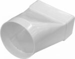 8013007430 Соединитель эксцентриковый прямоугольного воздуховода 60x120 с круглым D100 В612СЭ10КП Hirschmann — изображение 2