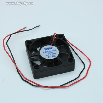 8017110586 RQD 5015MS 5VDC, (50*50*15 5V), Вентилятор 5В 50x50х15мм, 5000 об/мин., 0.417м3/мин, 33дБ, подшипник скольжения, тип вывода - провод Hirschmann