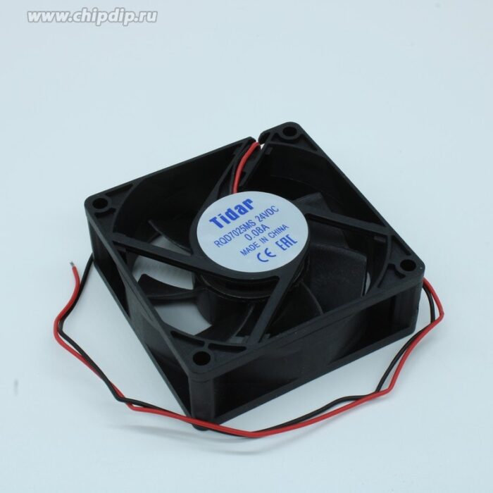 8012199525 RQD 7025MS 24VDC, Вентилятор осевой постоянного тока RQD 7025MS, 70х70х25 мм, 100 мОм, 24 В, 50 Гц, 20000 часов, -10...+70 °C, корпус/крыль Hirschmann — изображение 2