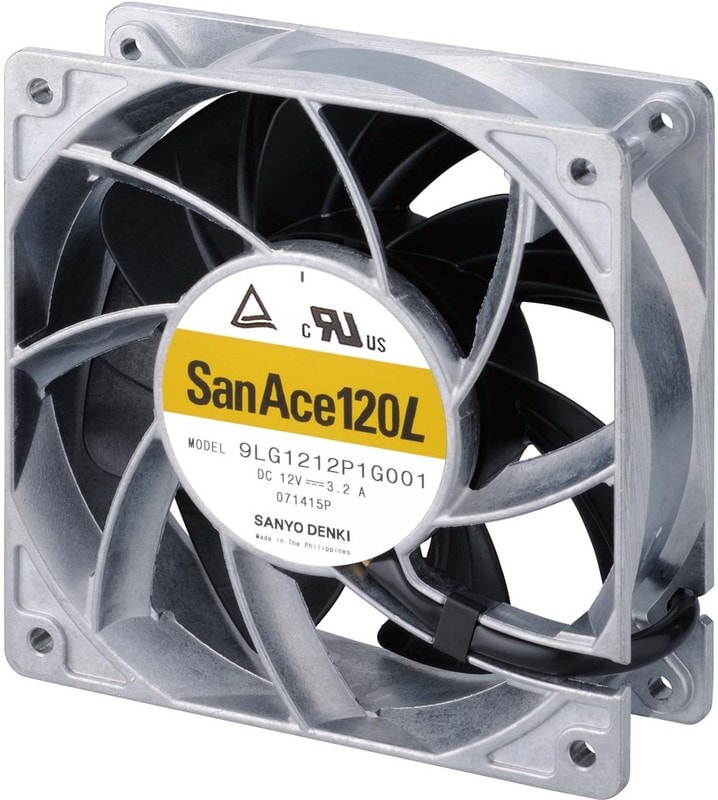 doc026188658 8002723919 9LG1224P1G001, San Ace 9LG Series Axial Fan, 24 V dc, DC Operation, 420m³/h, 38.4W, 1.6A Max, 120 x 120 x 38mm Hirschmann — изображение 1