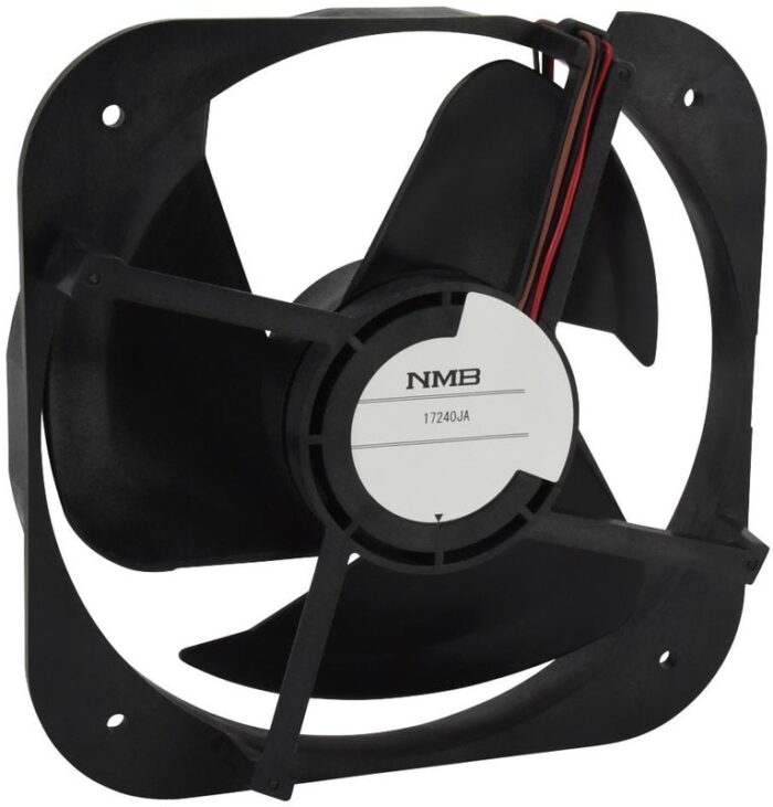 8005831366 17240JA-12M-YA-00, Fan Tubeaxial 12VDC Square - 172mm L x 172mm H Ball 128.2 CFM (3.59m³/min) 2 Wire Leads Hirschmann — изображение 2