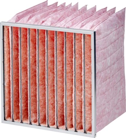 8014870839 1329.42.00, HI-FLO Series Glass Fibre Bag Filter, F9 Grade, 592 x 592 x 520mm Hirschmann