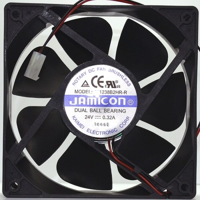 8018475339 вентилятор JF1238B2HR 120х120х38 24В с разъемом 2 конт.MOLEX 5239-2(PHU-2) С00034861 Hirschmann — изображение 2