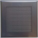 8018420349 Решетка вентиляционная 150х150 мм, металлическая на магнитах, квадрат, хром VRQ00155 Hirschmann