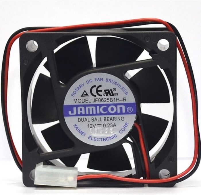 8018475359 вентилятор JF0625B1H 60х60х25 12В с разъемом 2 конт.MOLEX 5239-2(PHU-2) С00033829 Hirschmann — изображение 2