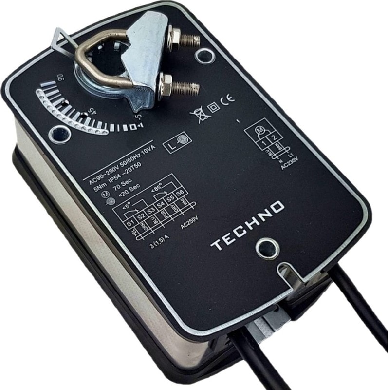 doc026460763 8018281460 SC-05DN/24V электропривод воздушной заслонки с пружиной 5Nm, ON/OFF, 24AC/DC 200500 Hirschmann — изображение 1