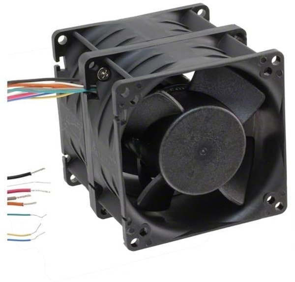 doc026486444 8004574117 GFC0812DW-SM00B7P, DC Fans DC Tubeaxial Fan, 3-Phase, 80x80x80mm, 12VDC, 4.17mmAq, 4x Wire, Tach/PWM Hirschmann — изображение 1