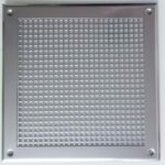 8018441418 Решетка вентиляционная 250х250 мм, металлическая на саморезах, квадрат, хром VRQ00253S Hirschmann