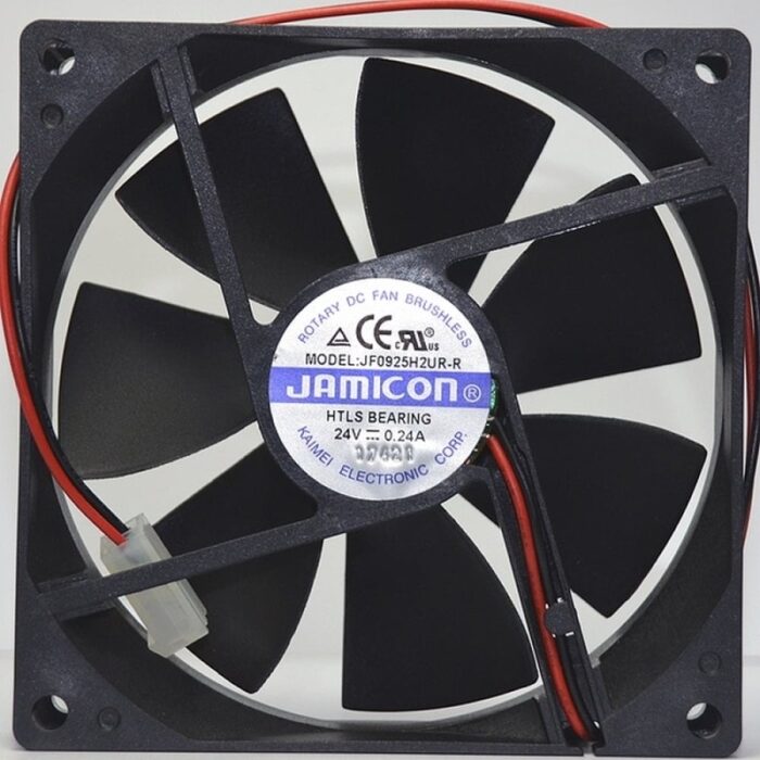 8017709863 вентилятор JF0925H2UR 92х92х25 24В с разъемом 2 конт.MOLEX 5239-2(PHU-2) С00035657 Hirschmann — изображение 2