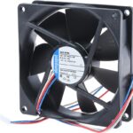 8009484120 3412N/2HH-RS0, 3400 N Series Axial Fan, 12 V dc, DC Operation, 102m³/h, 2.9W, 92 x 92 x 25mm Hirschmann
