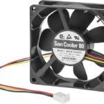 8007496691 9A0824G420,DC Axial Fan, 24 V, Square, 80 mm, 25 mm, 53 CFM Hirschmann