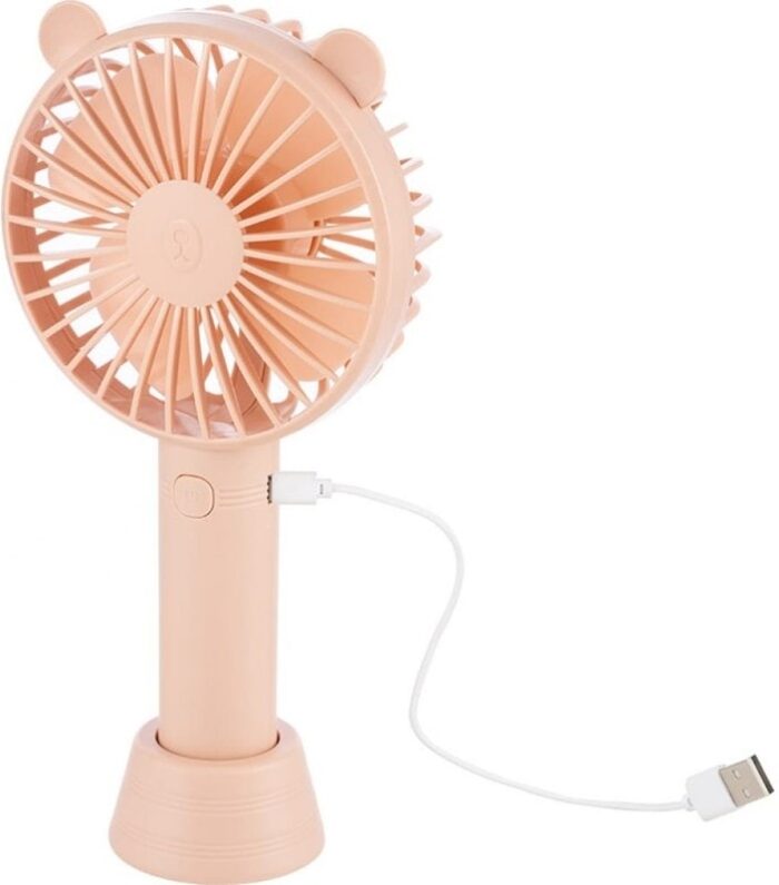 8018362806 Вентилятор EN-0610 USB настольный, аккумулятор розовый 103933 Hirschmann — изображение 4