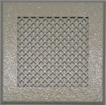 8013812131 Вентиляционная решетка металлическая на саморезах 150x150мм VRC00150S2 Hirschmann — изображение 2