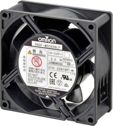 8016182599 R89F-MS0938HP-S1, R89F Series Axial Fan, 100 → 240 V ac, AC Operation, 1.5m³/min, 4.5W, 80mA Max, 92 x 92 x 38mm Hirschmann