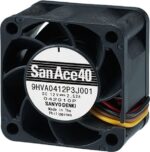 8007480998 9HVA0412P3J001, DC Fans Axial Fan, 40x40x28mm, 12VDC, 37.1CFM, High Static Pressure, Tach/PWM Hirschmann — изображение 2