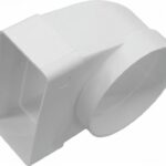 8016496728 Соединитель прямоугольного воздуховода 60x120 с круглым D100 с выходом на фитинг В612СК10ФП Hirschmann