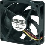 8007829224 9GA0824P6G001, DC Fans DC Axial Fan, 80x80x20mm, 24VDC, Low Power, Tachometer, PWM Hirschmann