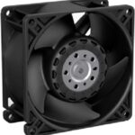 8046334324 AF80-00134 24V P/2 16.500,DC Axial Fan, 24 V, Square, 80 mm, 38 mm, Ball Bearing, 126.5 CFM Hirschmann