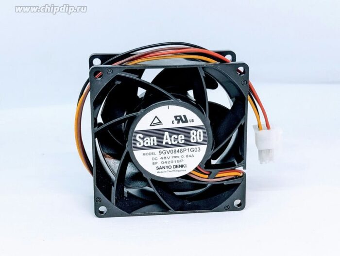 8015506674 Вентилятор Sanyo Denki San Ace 9GV0848P1G03 48V 0.84A 80x38 4pin () Hirschmann — изображение 3