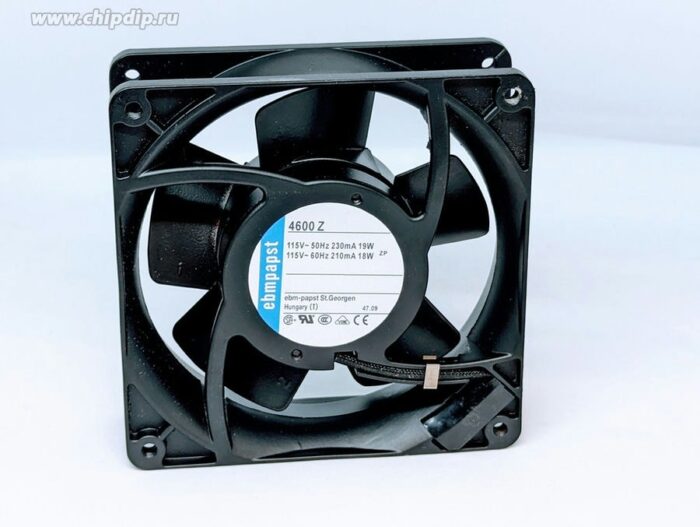 8035598081 Вентилятор Ebmpapst 4600Z 115V 50Hz 230mA 19W 119x38 клемма () Hirschmann — изображение 5
